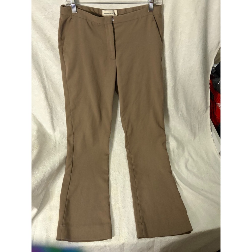 Abercrombie & Fitch Corporate ChicModern WorkwearTan Flare Leg  Trousers S4R 27